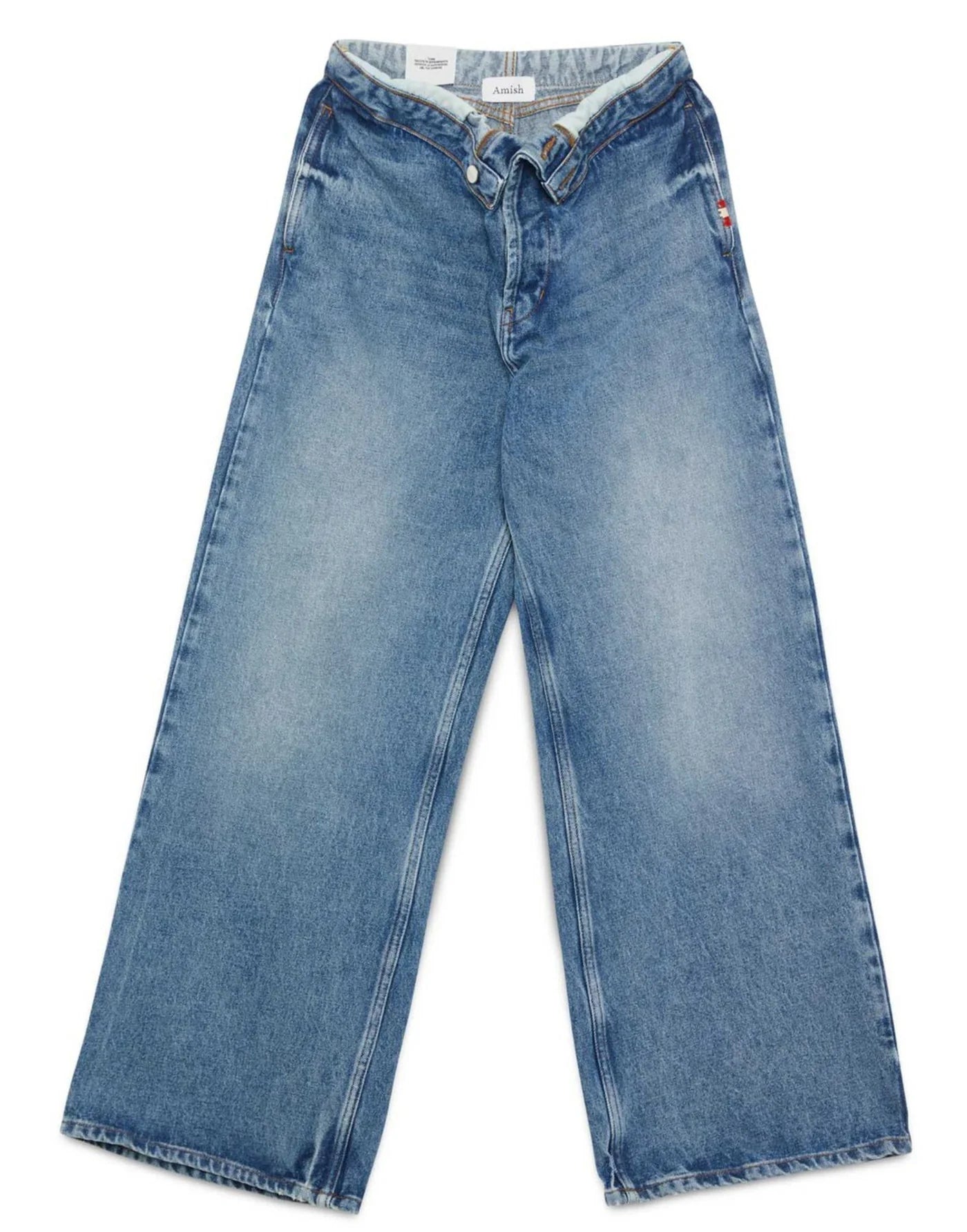 Amish Roll Up new Stone  Denim