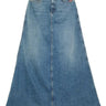 Amish Supplies Amish 5 pocket Long Woman Skirt Recycled Denim Spirit | Blue Express