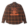 htc los angeles authentic vintage garage shirt orange black | Blue Express