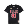 MITCHELL & NESS NBA TEE HARDWOOD CLASSICS DENNIS RODMAN CHICAGO BULLS BLACK | Blue Express