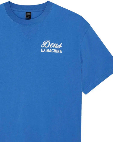 Deus Ex Machina Biarritz Sign Tee | Blue Express