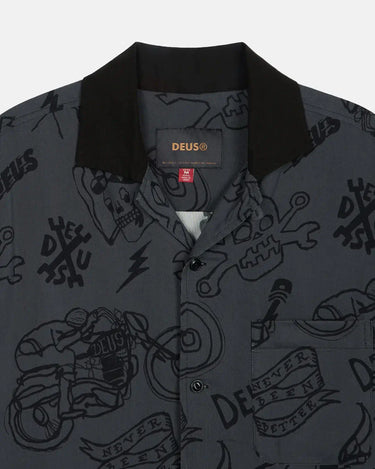 Deus Ex Machina Doodle Ss Shirt | Blue Express