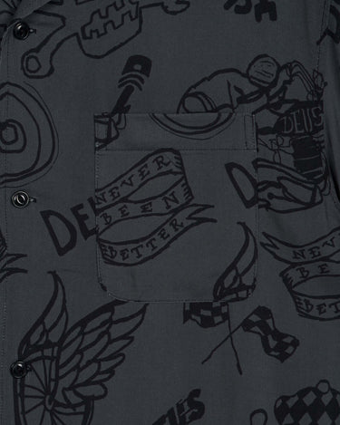 Deus Ex Machina Doodle Ss Shirt | Blue Express