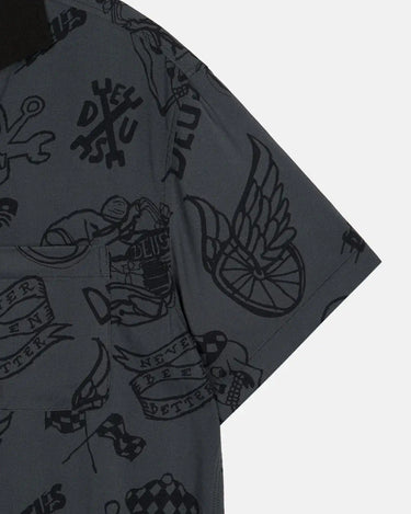 Deus Ex Machina Doodle Ss Shirt | Blue Express