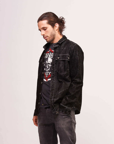 HTC LOS ANGELES camicia Denim Shirt Tie Dye