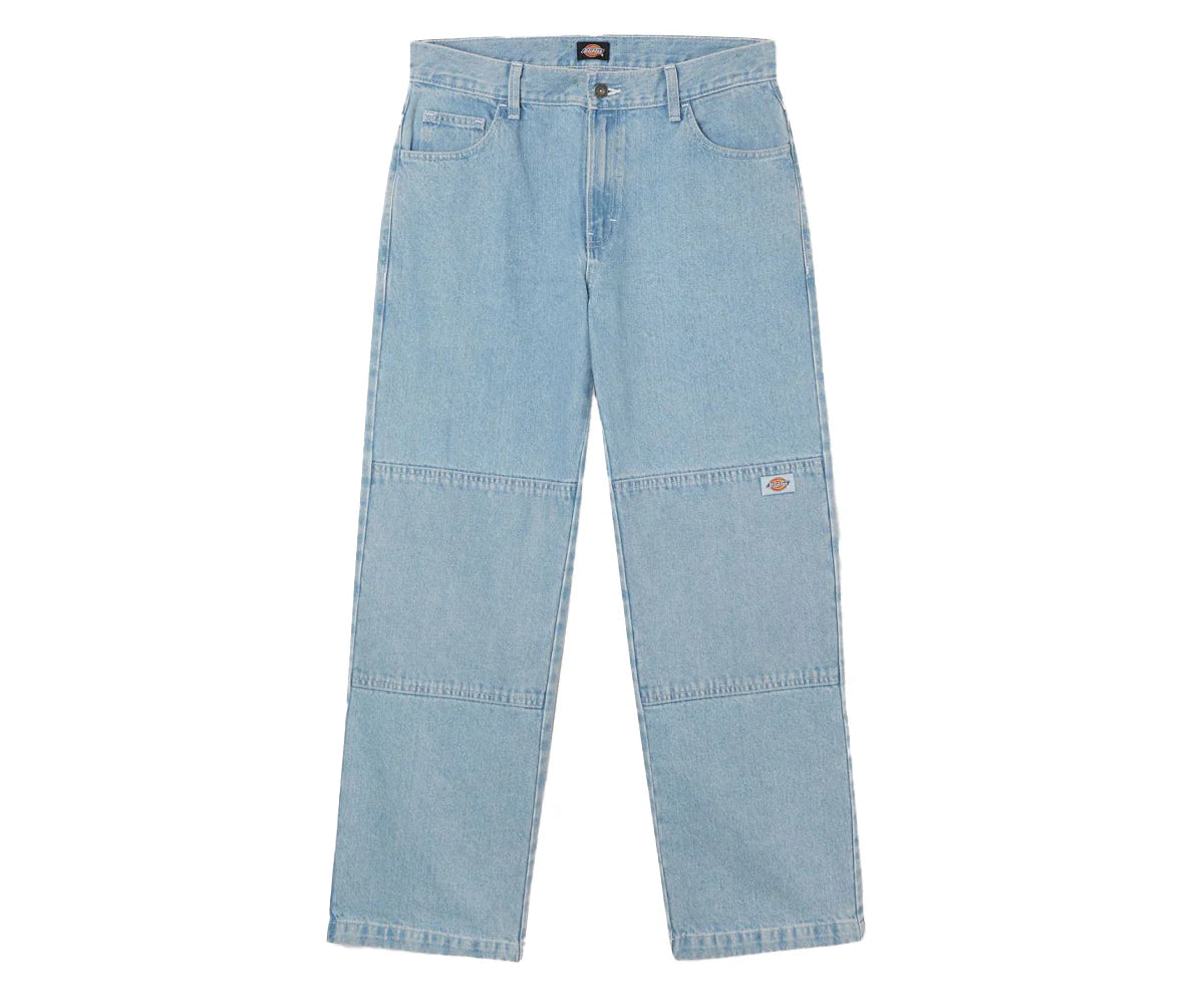 Dickies Double Knee Denim Pants Light Wash