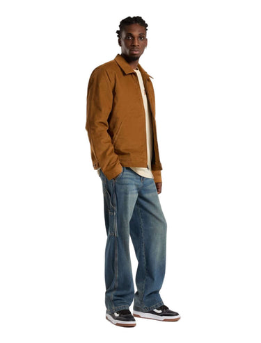 DICKIES Stevensville carpenter loose jeans khaki tinted blue | Blue Express
