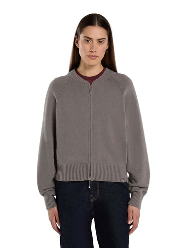 DICKIES MAGLIERIA Milan full zip sweater december sky