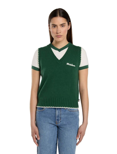Dickies Slayden Knit Vest pine needle green | Blue Express