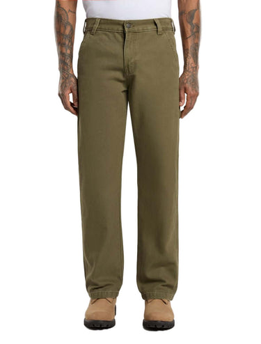 DICKIES PANTALONI Regular carpenter canvas trousers military gr