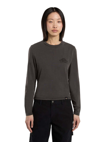 DICKIES Christiana Midweight Garment Dyed w ls T-Shirt black | Blue Express