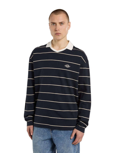 DICKIES Summerdale Midweight Rugby Polo night sky | Blue Express