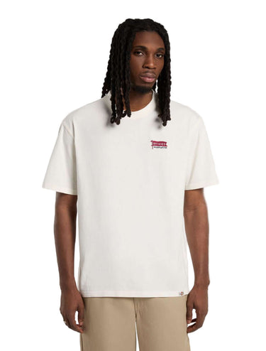 DICKIES T-SHIRT Lightweight Flag T-shirt egret