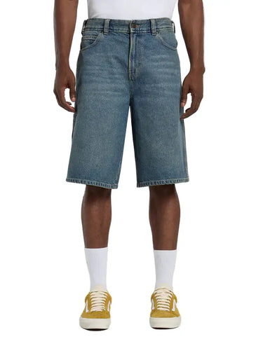 DICKIES Shorts 958 13-Inch loose in denim tntd blue | Blue Express