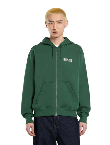 DICKIES FELPE Bolivar full-zip hoodie pine needle green