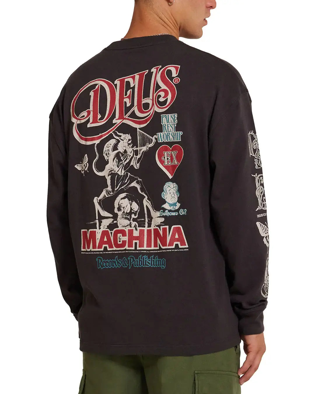 Deus Ex Machina Divine Spark Ls Tee Blue Express