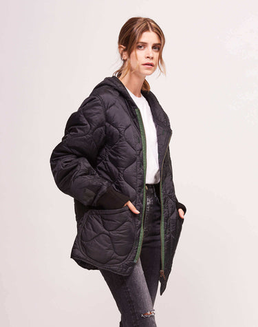 Hollywood Trading Company giacca Hoodie Quilted Jacket