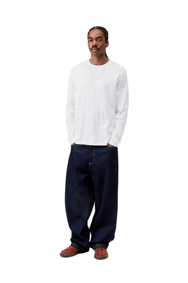 Carhartt WIP LS Base T-Shirt White Black | Blue Express