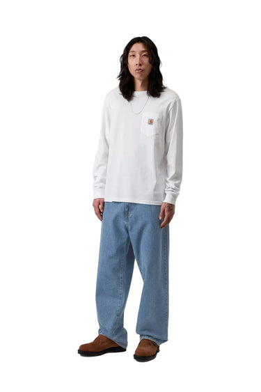 Carhartt WIP Landon pant Blue Heavy stone wash | Blue Express
