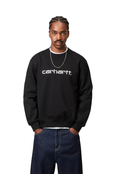 Carhartt WIP Carhartt Sweatshirt black white | Blue Express