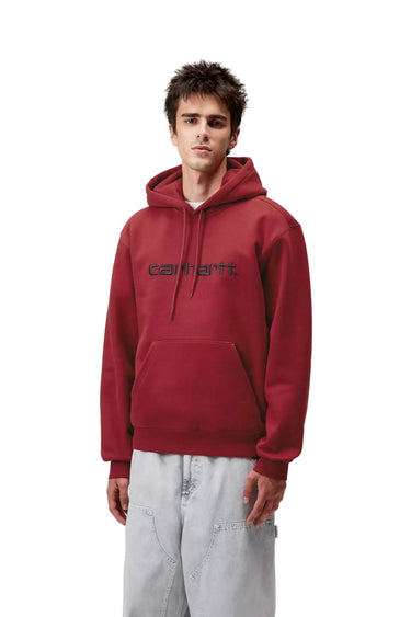 Carhartt WIP Hooded Carhartt Sweatshirt scarlet | Blue Express
