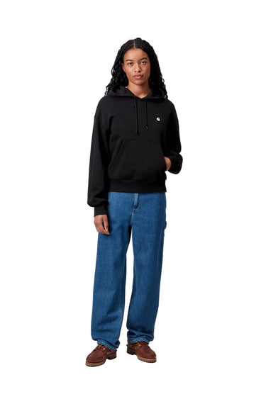 Carhartt WIP W' Hooded Casey Sweatshirt black silver | Blue Express