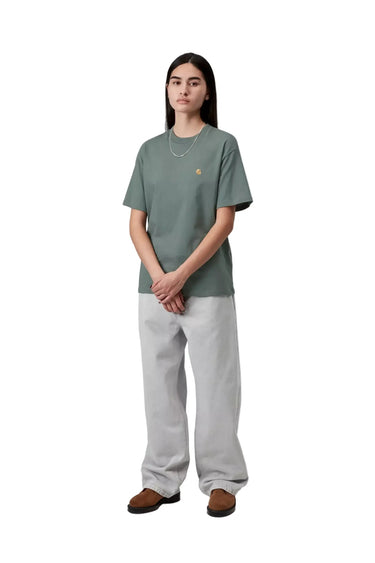 Carhartt WIP T-SHIRT W' SS Chase T Shirt Velvet Green Gold