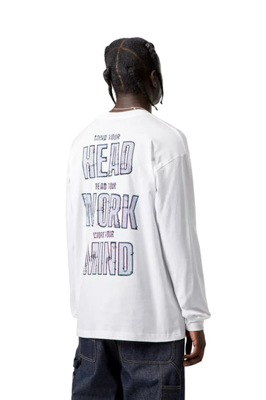 Carhartt WIP LS Mind Your Head T-Shirt white | Blue Express