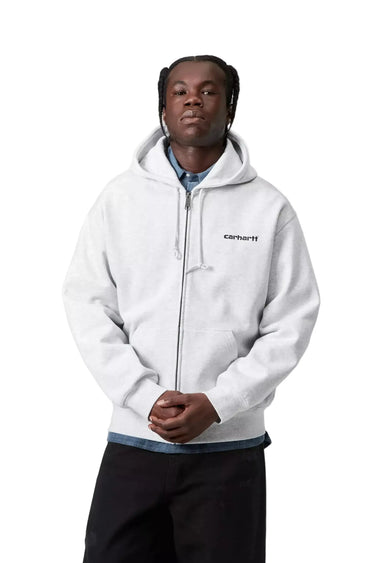 Carhartt WIP FELPE Hooded Archive Lines Jacket ash heather