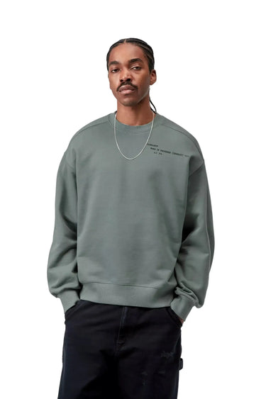 Carhartt WIP FELPE Punched Sweatshirt velvet green