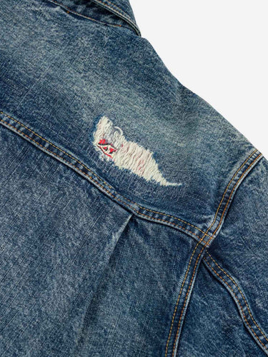 Boro Seagull Patch Pocket Denim Jacket