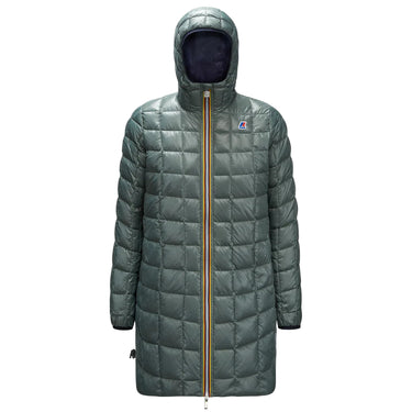K-Way GIACCHE K-Way SOPHIE THERMO PLUS.2 REVERSIBLE Blue Depth-Green Laurel