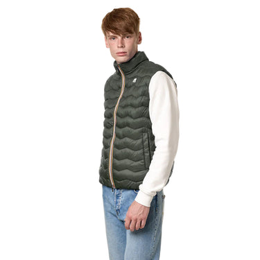 K-Way giacca K-Way Valen Quilted Warm GREEN BLACKISH