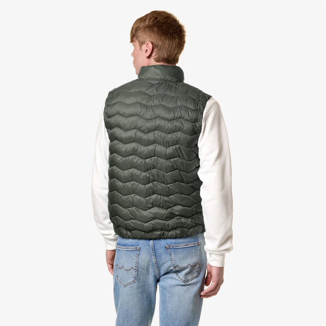 K-Way Valen Quilted Warm GREEN BLACKISH