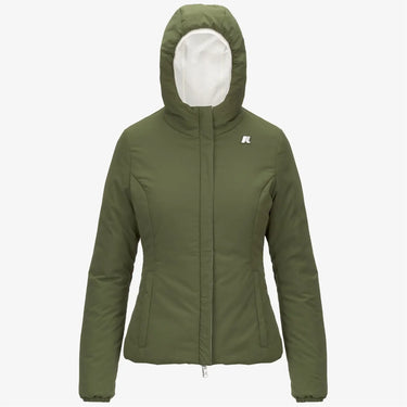 K-Way K-Way Lily St Warm Reversible White Gardenia / Green Cypress | Blue Express