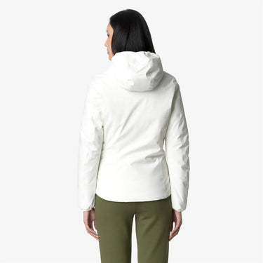K-Way K-Way Lily St Warm Reversible White Gardenia / Green Cypress | Blue Express