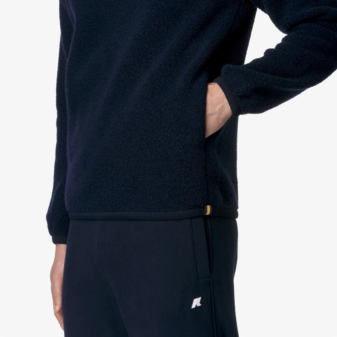 K-Way Eround Wool Fleece Blue Depth