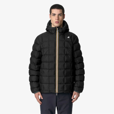 K-Way giacca K-Way Jack St Thermo Reversibile Green Blackish-Black Pure