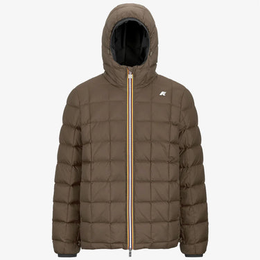 K-Way giacca K-Way Jack St Thermo Reversible BLACK P-BROWN G