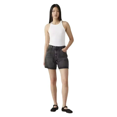 Levi's GONNE-SHORTS w High Rise Baggy Shorts Where'S My Phone Nero