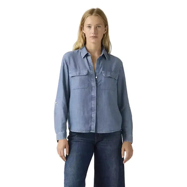 Levi's CAMICIE w Elaine Utility Shirt Chill Girl - Blu