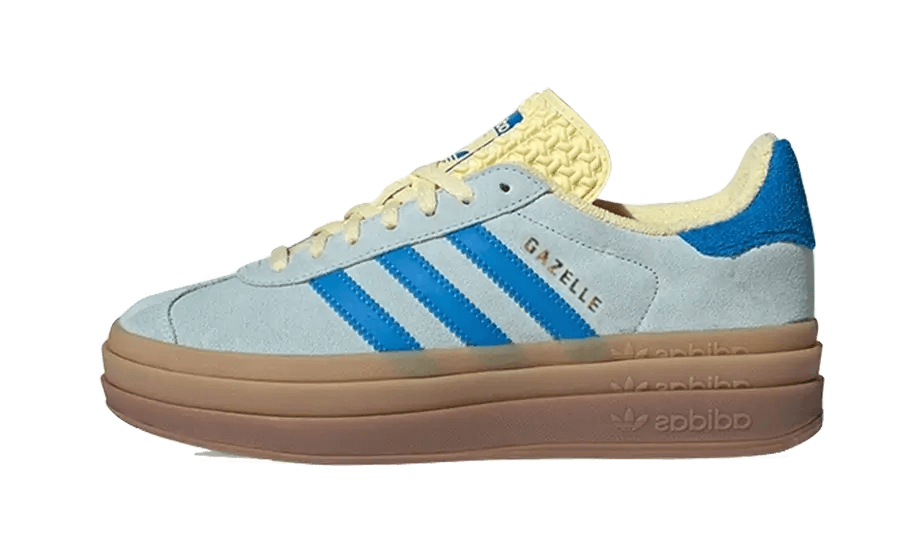 Adidas Gazelle Bold Almost Blue Yellow SKU : IE0430Blue Express garantisce l'autenticità dei prodotti. Adidas Blue Express