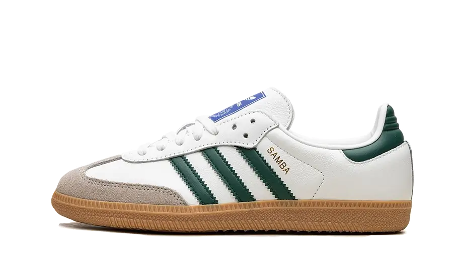 Adidas Samba OG White Collegiate Green Gum SKU : IE3437Blue Express garantisce l'autenticità dei prodotti. Adidas Blue Express