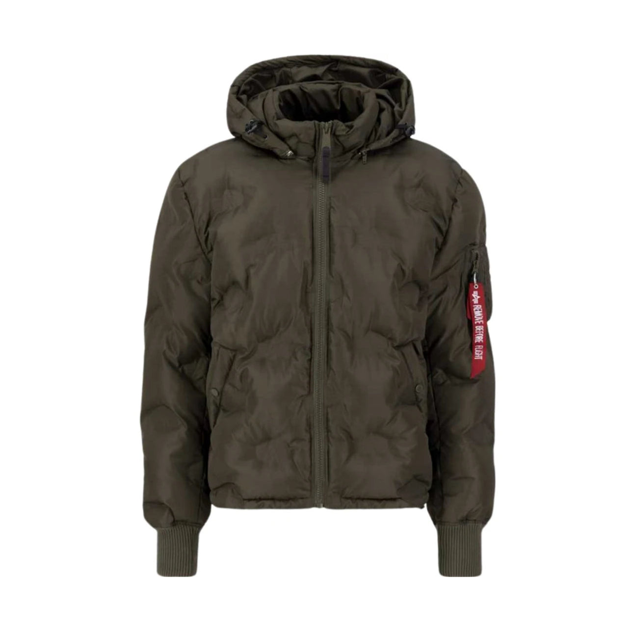 Alpha Industries Hooded Logo Puffer