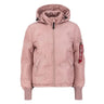 Alpha Industries Alpha Industries Women's Hooded Logo Puffer Winter Jacket | Blue Express