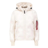 Alpha Industries Alpha Industries Women's Hooded Logo Puffer Winter Jacket | Blue Express