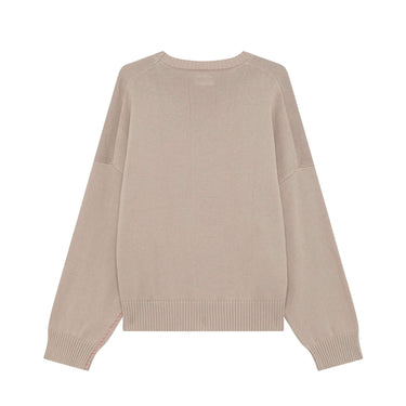 Amish Supplies FELPE PULLOVER FRAY IN COTONE CON LOGO stone bubblegum