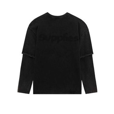 Amish Supplies T shirt ls double stone black | Blue Express