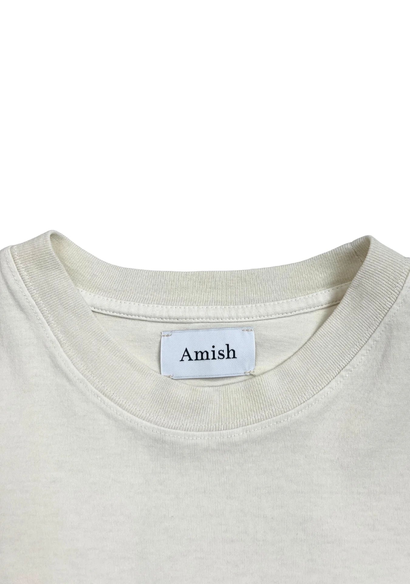 Amish Striper Pigment Cream Tee