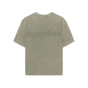 Amish Supplies cropped logo t shirt dryed herb | Blue Express